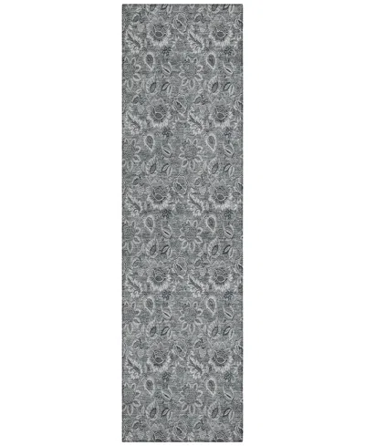 Addison Chantille Acn661 2'3"x7'6" Runner Area Rug In Gray