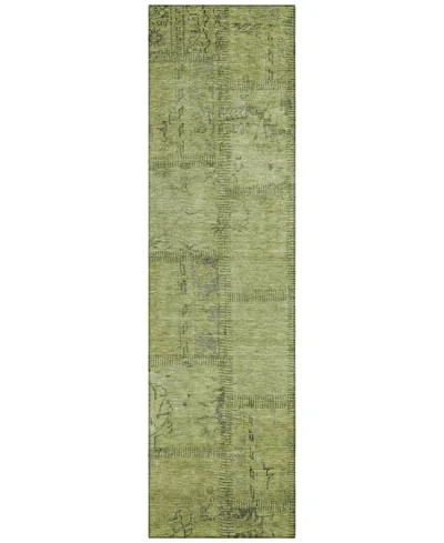 Addison Chantille Acn685 2'3"x7'6" Runner Area Rug In Green