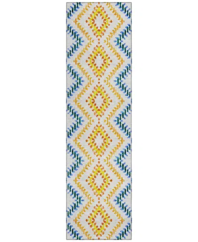Addison Chantille Acn683 2'3"x7'6" Runner Area Rug In Ivory