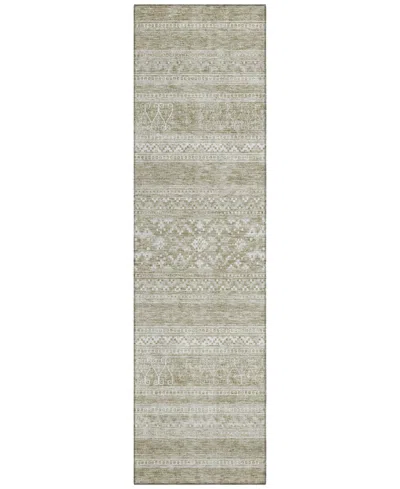 Addison Chantille Acn714 2'3"x7'6" Runner Area Rug In Khaki