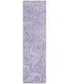 Addison Chantille Acn687 2'3"x7'6" Runner Area Rug In Lavender