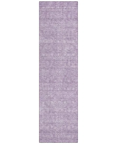 Addison Chantille Acn703 2'3"x7'6" Runner Area Rug In Lavender