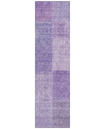 Addison Chantille Acn664 2'3"x7'6" Runner Area Rug In Lavender