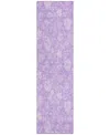 Addison Chantille Acn681 2'3"x7'6" Runner Area Rug In Lilac