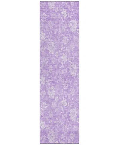 Addison Chantille Acn681 2'3"x7'6" Runner Area Rug In Lilac