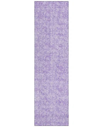 Addison Chantille Acn691 2'3"x7'6" Runner Area Rug In Lilac