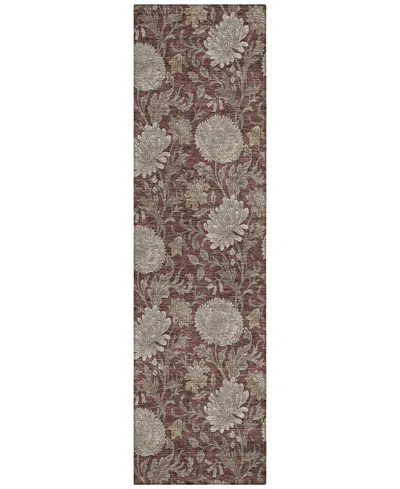 Addison Chantille Acn677 2'3"x7'6" Runner Area Rug In Mauve