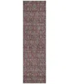 Addison Chantille Acn702 2'3"x7'6" Runner Area Rug In Mauve