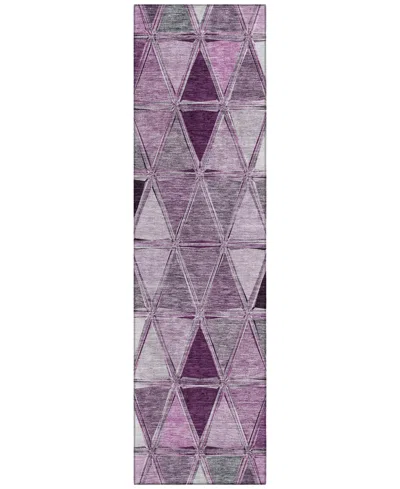 Addison Chantille Acn722 2'3"x7'6" Runner Area Rug In Mauve
