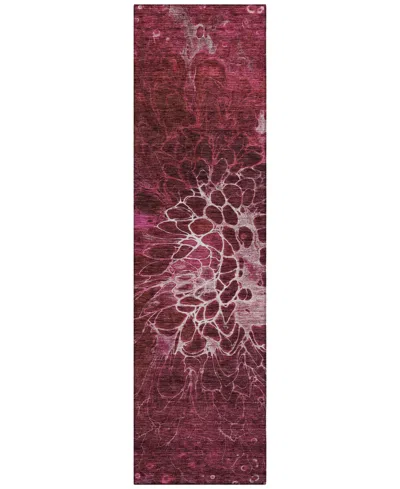 Addison Chantille Acn652 2'3"x7'6" Runner Area Rug In Mauve