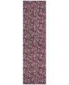 Addison Chantille Acn692 2'3"x7'6" Runner Area Rug In Mauve