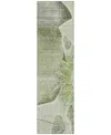 Addison Chantille Machine Washable Acn700 2'3"x7'6" Runner Area Rug In Moss