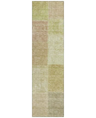 Addison Chantille Machine Washable Acn664 2'3"x7'6" Runner Area Rug In Moss