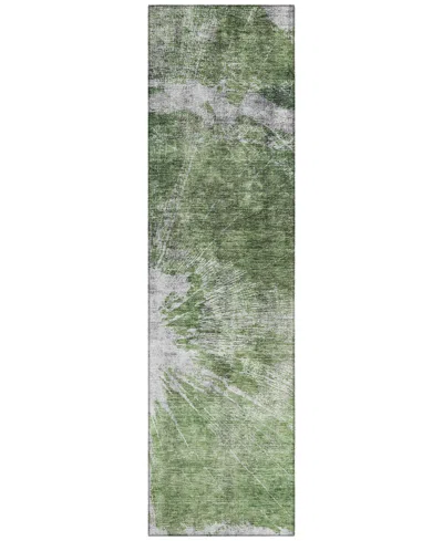Addison Chantille Machine Washable Acn719 2'3"x7'6" Runner Area Rug In Moss