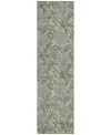 Addison Chantille Acn677 2'3"x7'6" Runner Area Rug In Moss