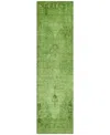 Addison Chantille Acn658 2'3"x7'6" Runner Area Rug In Moss