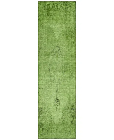 Addison Chantille Acn658 2'3"x7'6" Runner Area Rug In Moss
