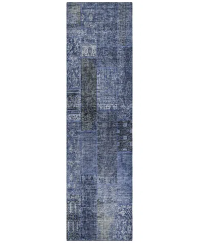 Addison Chantille Acn669 2'3"x7'6" Runner Area Rug In Navy