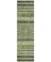 Addison Chantille Acn714 2'3"x7'6" Runner Area Rug In Olive