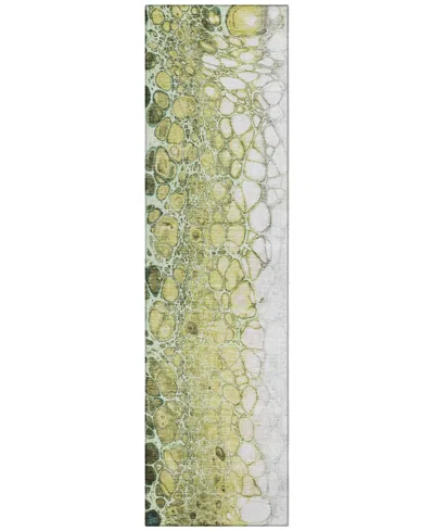 Addison Chantille Acn707 2'3"x7'6" Runner Area Rug In Olive