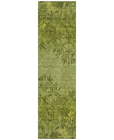 Addison Chantille Acn673 2'3"x7'6" Runner Area Rug In Olive