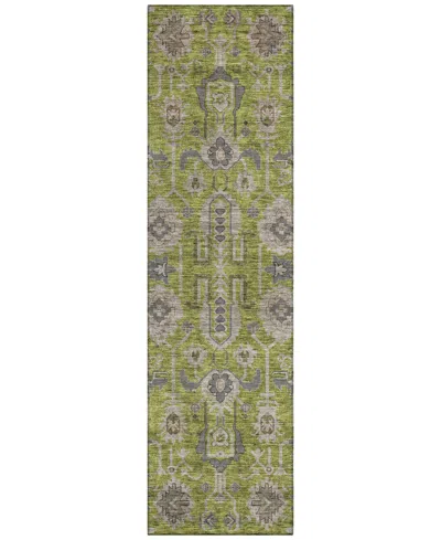 Addison Chantille Acn697 2'3"x7'6" Runner Area Rug In Olive