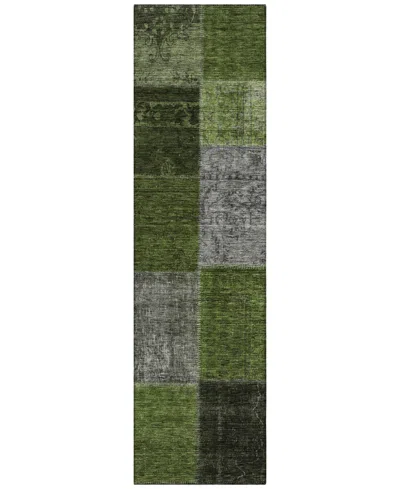 Addison Chantille Acn663 2'3"x7'6" Runner Area Rug In Olive