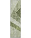 Addison Chantille Acn671 2'3"x7'6" Runner Area Rug In Olive