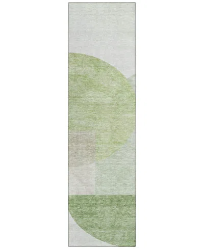 Addison Chantille Acn678 2'3"x7'6" Runner Area Rug In Olive