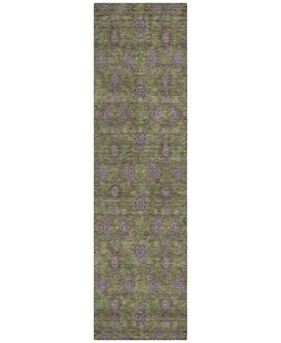 Addison Chantille Acn702 2'3"x7'6" Runner Area Rug In Olive
