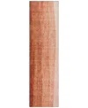 Addison Chantille Acn690 2'3"x7'6" Runner Area Rug In Paprika