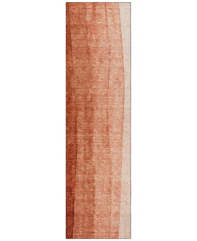 Addison Chantille Acn690 2'3"x7'6" Runner Area Rug In Paprika