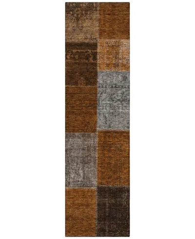 Addison Chantille Acn663 2'3"x7'6" Runner Area Rug In Paprika