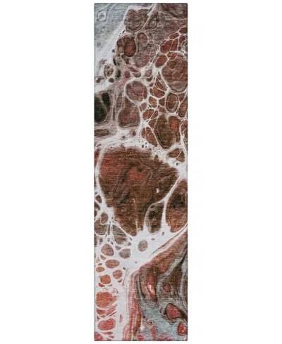 Addison Chantille Acn682 2'3"x7'6" Runner Area Rug In Paprika