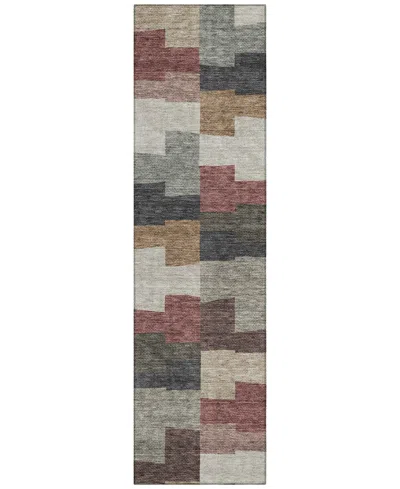 Addison Chantille Acn659 2'3"x7'6" Runner Area Rug In Paprika