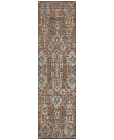 Addison Chantille Acn697 2'3"x7'6" Runner Area Rug In Paprika