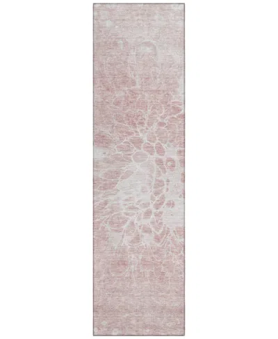 Addison Chantille Acn653 2'3"x7'6" Runner Area Rug In Pink