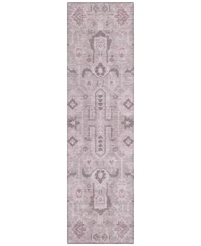Addison Chantille Acn697 2'3"x7'6" Runner Area Rug In Pink