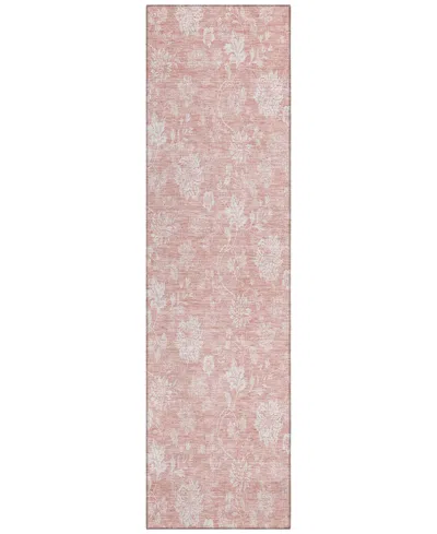 Addison Chantille Acn681 2'3"x7'6" Runner Area Rug In Pink