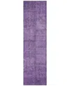 Addison Chantille Acn685 2'3"x7'6" Runner Area Rug In Purple