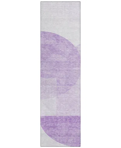 Addison Chantille Acn678 2'3"x7'6" Runner Area Rug In Purple