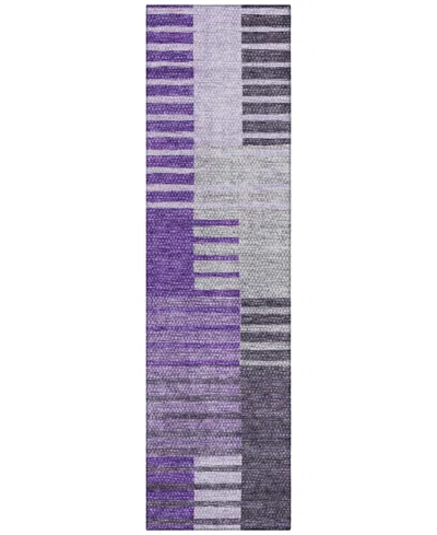 Addison Chantille Acn687 2'3"x7'6" Runner Area Rug In Lavender