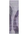 Addison Chantille Acn657 2'3"x7'6" Runner Area Rug In Purple
