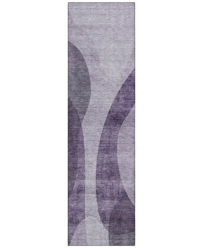 Addison Chantille Acn657 2'3"x7'6" Runner Area Rug In Purple