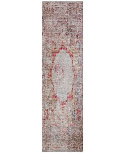 Addison Chantille Acn675 2'3"x7'6" Runner Area Rug In Red