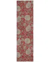 Addison Chantille Acn677 2'3"x7'6" Runner Area Rug In Red
