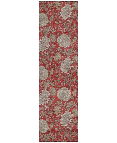 Addison Chantille Acn677 2'3"x7'6" Runner Area Rug In Red