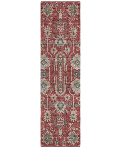 Addison Chantille Acn697 2'3"x7'6" Runner Area Rug In Red