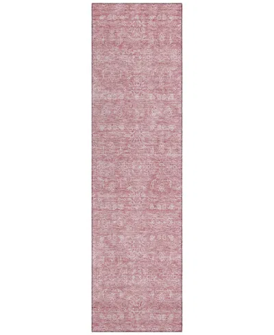 Addison Chantille Acn703 2'3"x7'6" Runner Area Rug In Rose