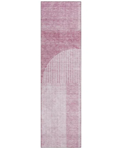 Addison Chantille Acn711 2'3"x7'6" Runner Area Rug In Rose